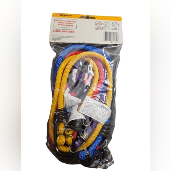 CargoLoc Bungee Cords - High Tensile Steel Hooks 6 Pc. Assortment - Bungee Cords - Picture 2 of 2